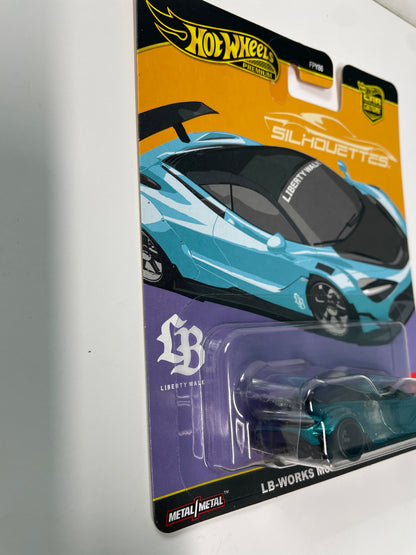 Hot Wheels 1/64 Car Culture Silhouettes LB-Works McLaren 720S Blue - JBK47