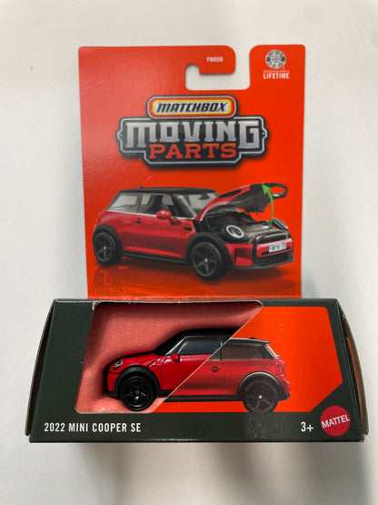 Matchbox 1/64 Moving Parts 2022 Mini Cooper SE Red - JHV44