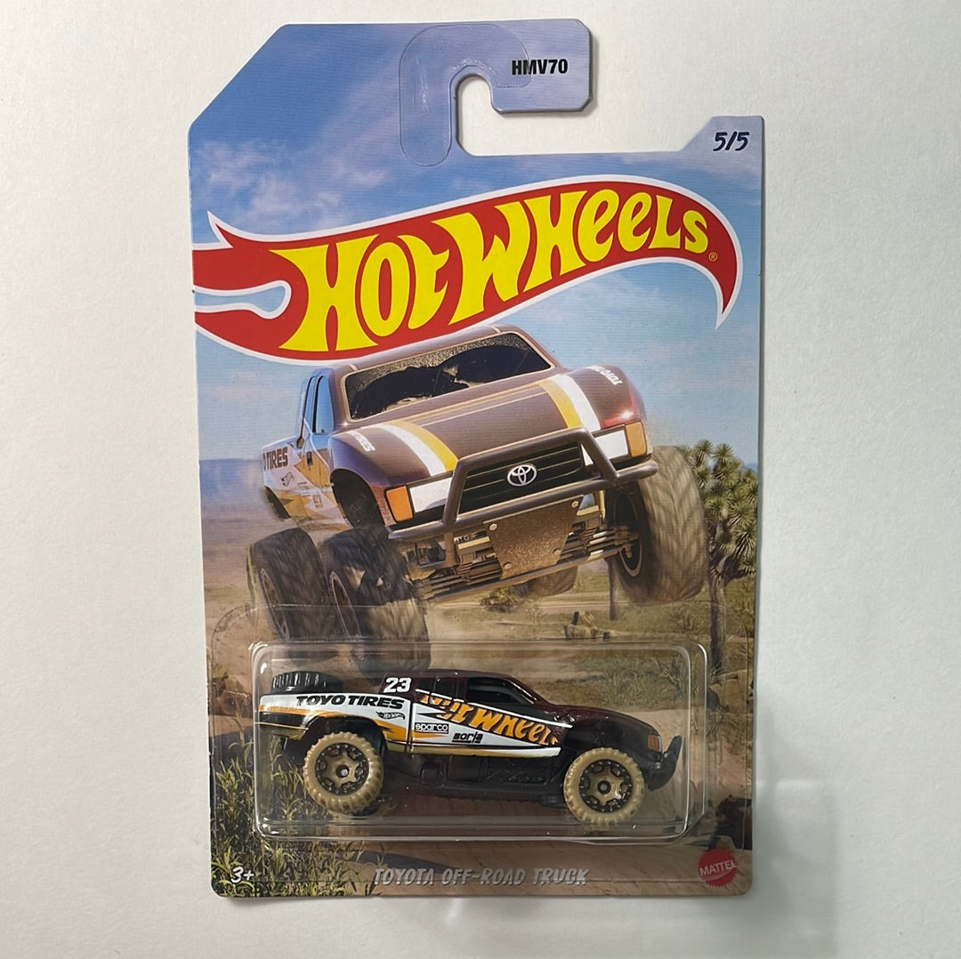 Hot Wheels 1/64 Baja 4x4 Toyota Off-Road Truck Red