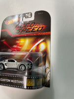 Hot Wheels 1/64 Entertainment Need For Speed 2014 Custom Mustang Silver