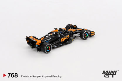 Mini GT 1/64 McLaren MCL60 #81 2023 F1 2023 Japanese GP 3rd Place Oscar Piastri Black & Orange