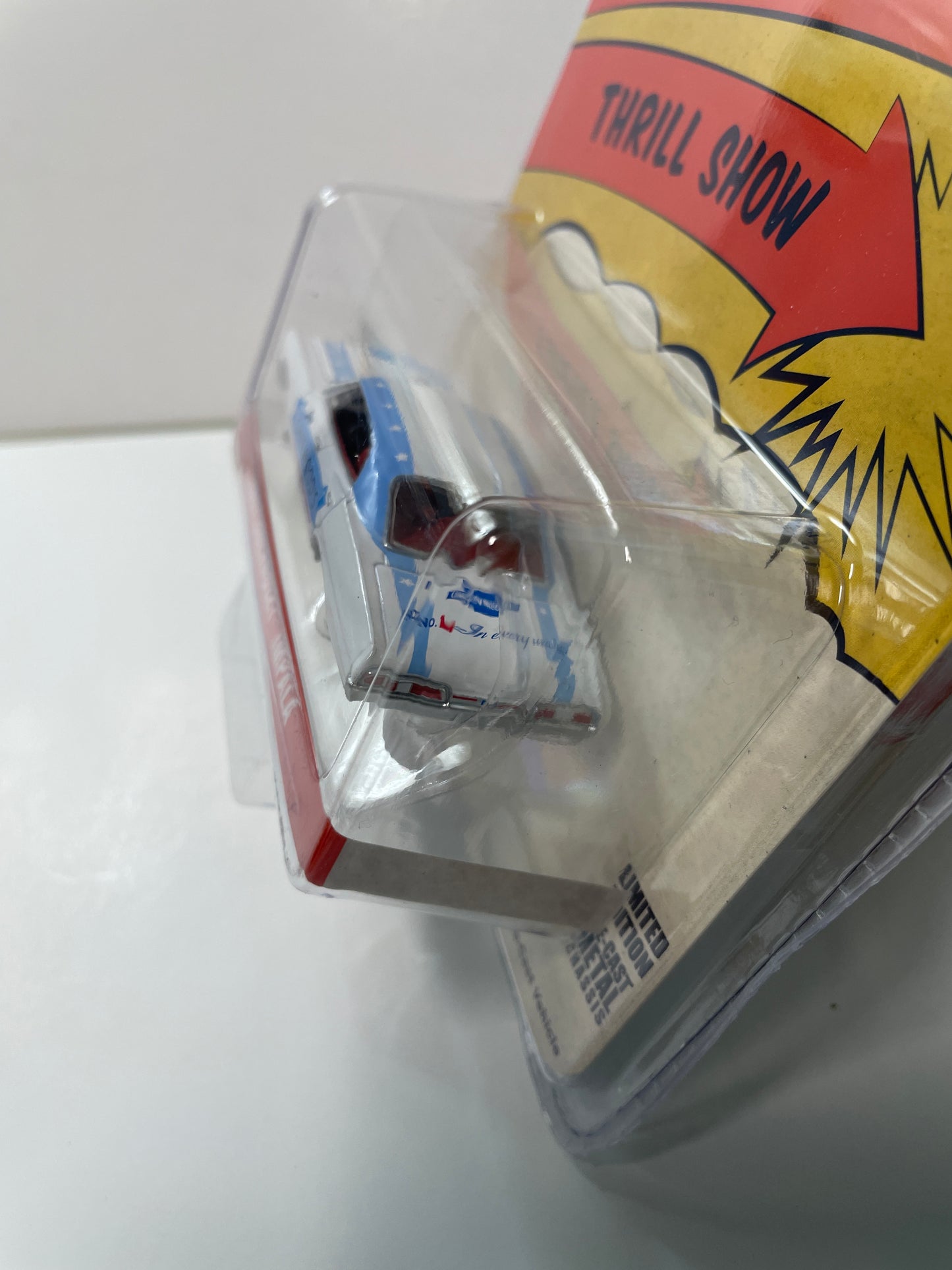 Greenlight 1/64 Hobby Exclusive Joie Chitwood's Thrill Show 1967 Chevrolet Impala White & Blue