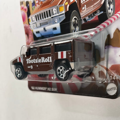 Matchbox 1/64 Candy Series ‘02 Hummer H2 SUV Brown - Tootsie Roll