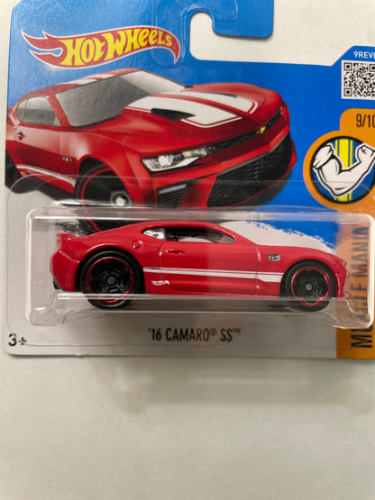 Hot Wheels 1/64 ‘16 Chevrolet Camaro SS Short Card Red