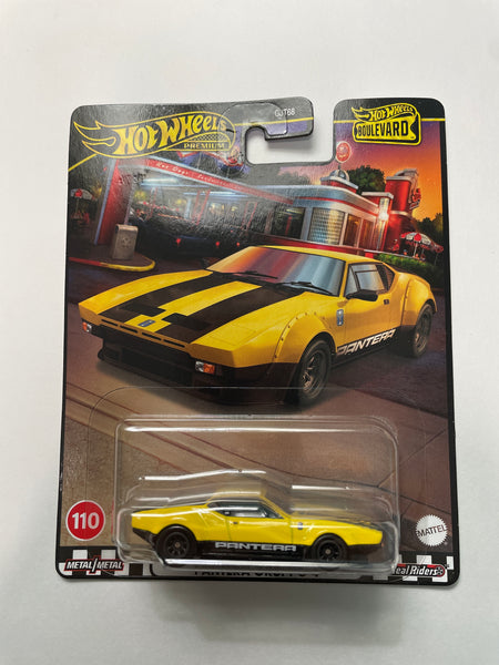 Hot Wheels 1/64 Boulevard De Tomaso Pantera Gruppo 4 Yellow