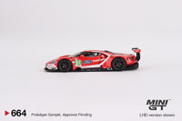 Mini GT 1/64 Ford GT LMGTE PRO 2019 24 Hrs of Le Mans Ford Chip Ganassi Team 4 Cars Set