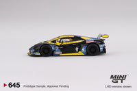 Mini GT 1/64 Lamborghini Huracán GT3 EVO #4 2022 Macau GP Macau GT Cup Phantom Pro Racing Black & Yellow