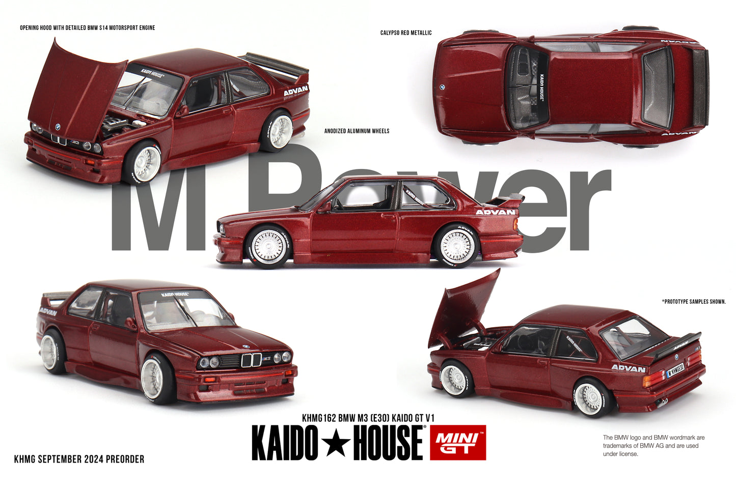 Mini GT x Kaido House 1/64 BMW M3 Kaido GT V1 Red