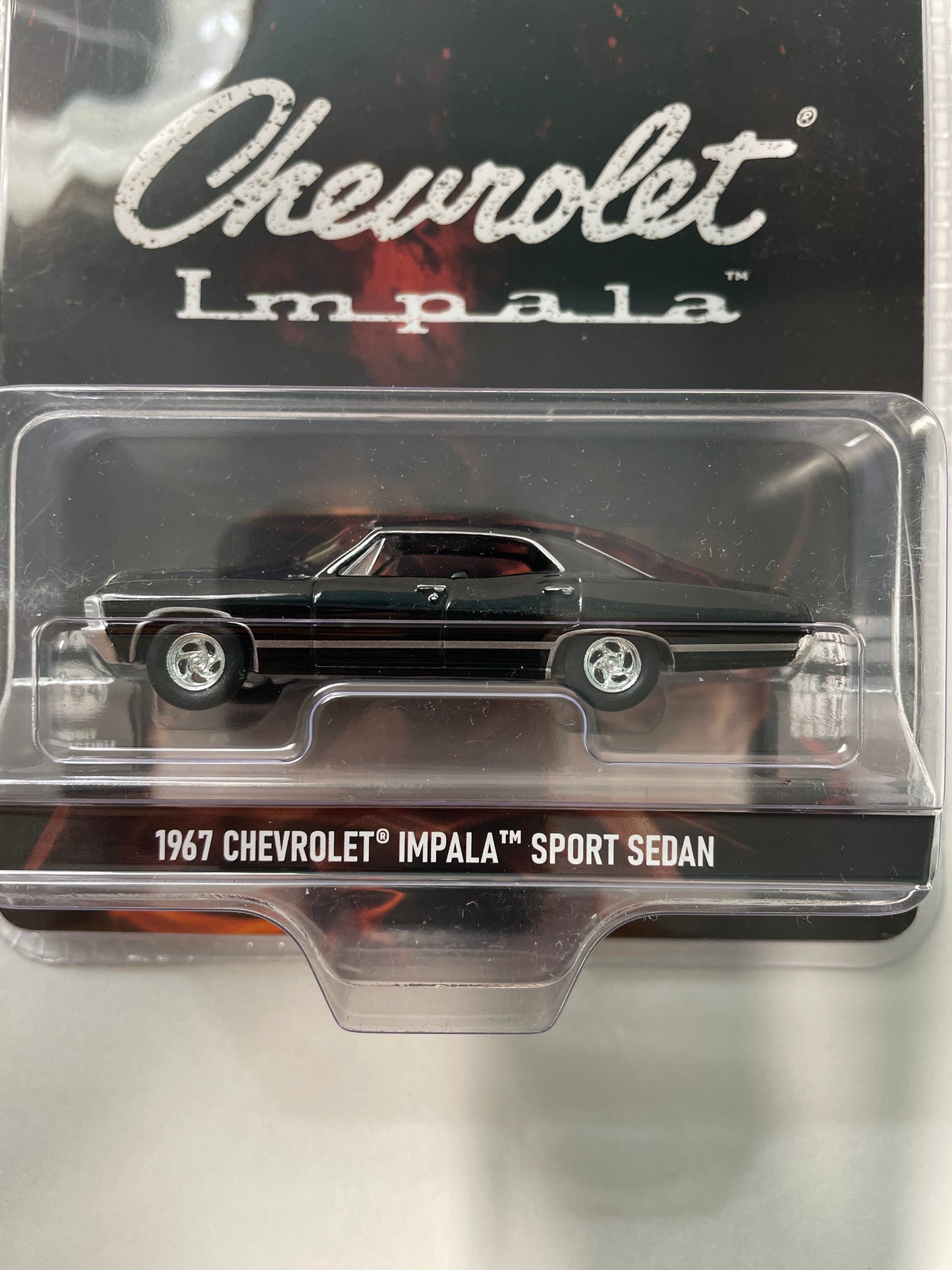 Greenlight Hobby Exclusive 1/64 1967 Chevrolet Impala Sport Sedan Black - 30333