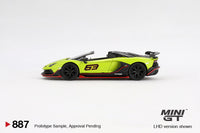 Mini GT 1/64 Lamborghini Aventador SVJ 63 Roadster Verde Shock Green