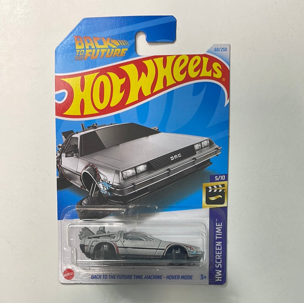 *Japan Card* Hot Wheels 1/64 Back to the Future Time Machine - Hover Mode Grey
