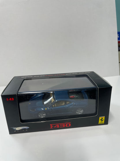 Hot Wheels 1/43 Elite Ferrari F430 Blue - P9949