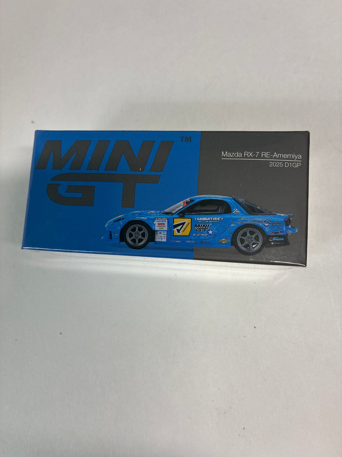 Mini GT 1/64 Mazda RX-7 RE-Amemiya 2025 D1GP Blue - MGT01195