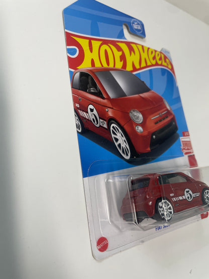 Hot Wheels 1/64 Target Red Fiat 500e Red - Damaged box