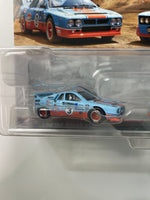 Hot Wheels 1/64 Car Culture 2 Pack Lancia Rally 037 & Fiat 131 Abarth Blue