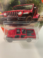 Matchbox 1/64 Jungle ‘20 Jeep Gladiator Red - Damaged Card