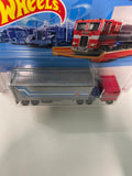 Hot Wheels 1/64 Track Fleet Transformers Optimus Prime Grey & Red - Damaged Card