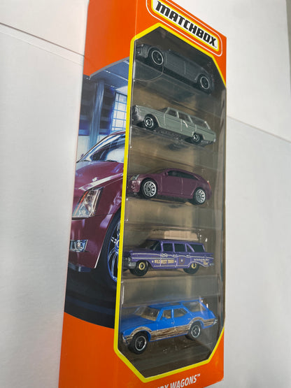 Matchbox 1/64 5 Pack Wagons - Damaged Box
