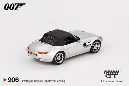 Mini GT 1/64 BMW Z8 "The World Is Not Enough" Silver - MGT00906-007E