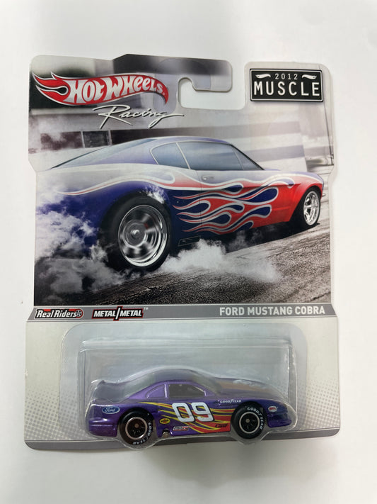 Hot Wheels 1/64 Racing Ford Mustang Cobra Purple - Damaged Box
