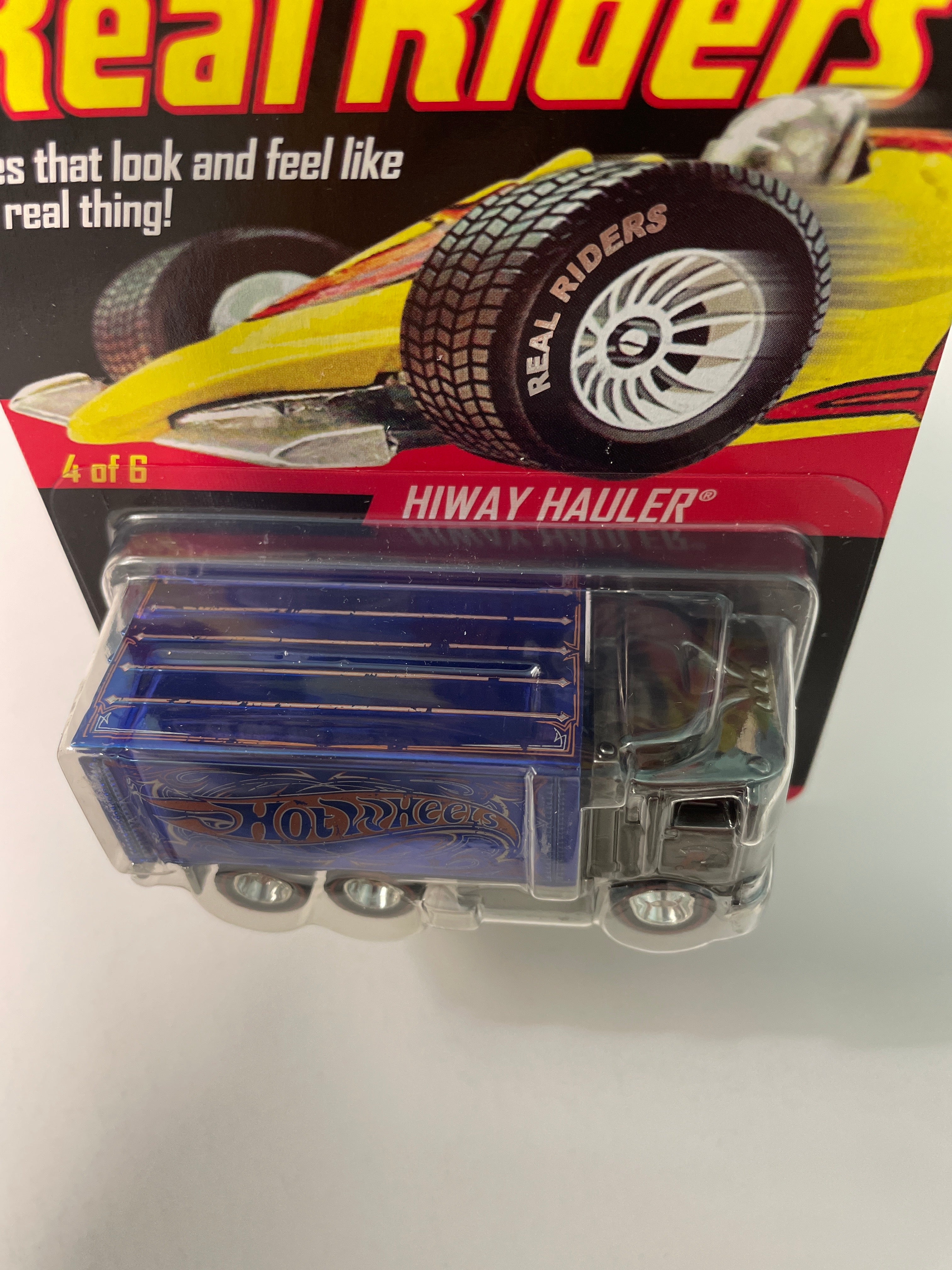 Hot Wheels 1/64 RLC Real Riders Hiway Hauler Blue – Flipn Diecast