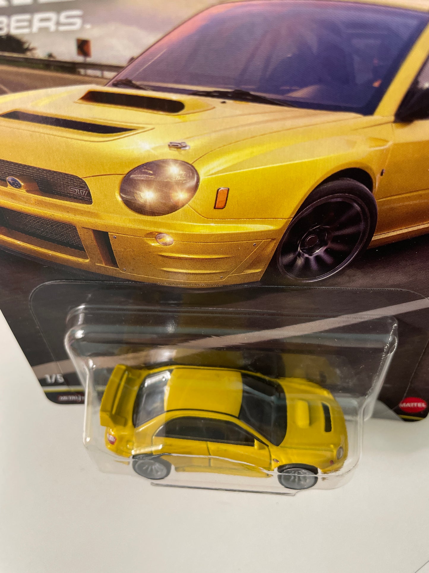 Hot Wheels 1/64 Car Culture Thrill Climbers Subaru Impreza WRX Yellow - JKF21