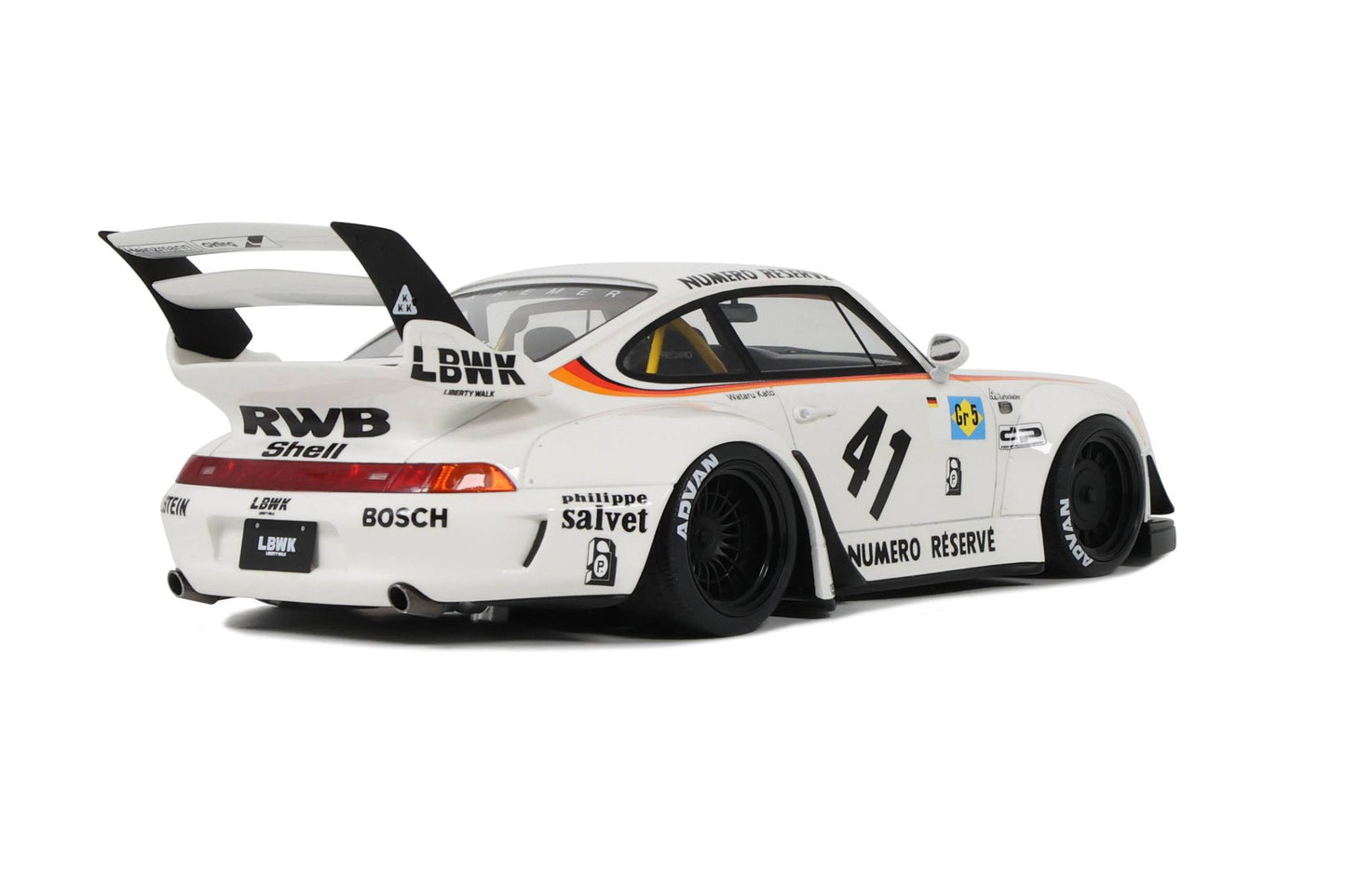*SIGNED* 1/18 GT Spirit Porsche RWB Bodykit #41 Kato-San Resin Series White