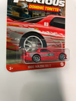 Hot Wheels 1/64 Fast And Furious Dominic Toretto 1995 Mazda RX-7 Red