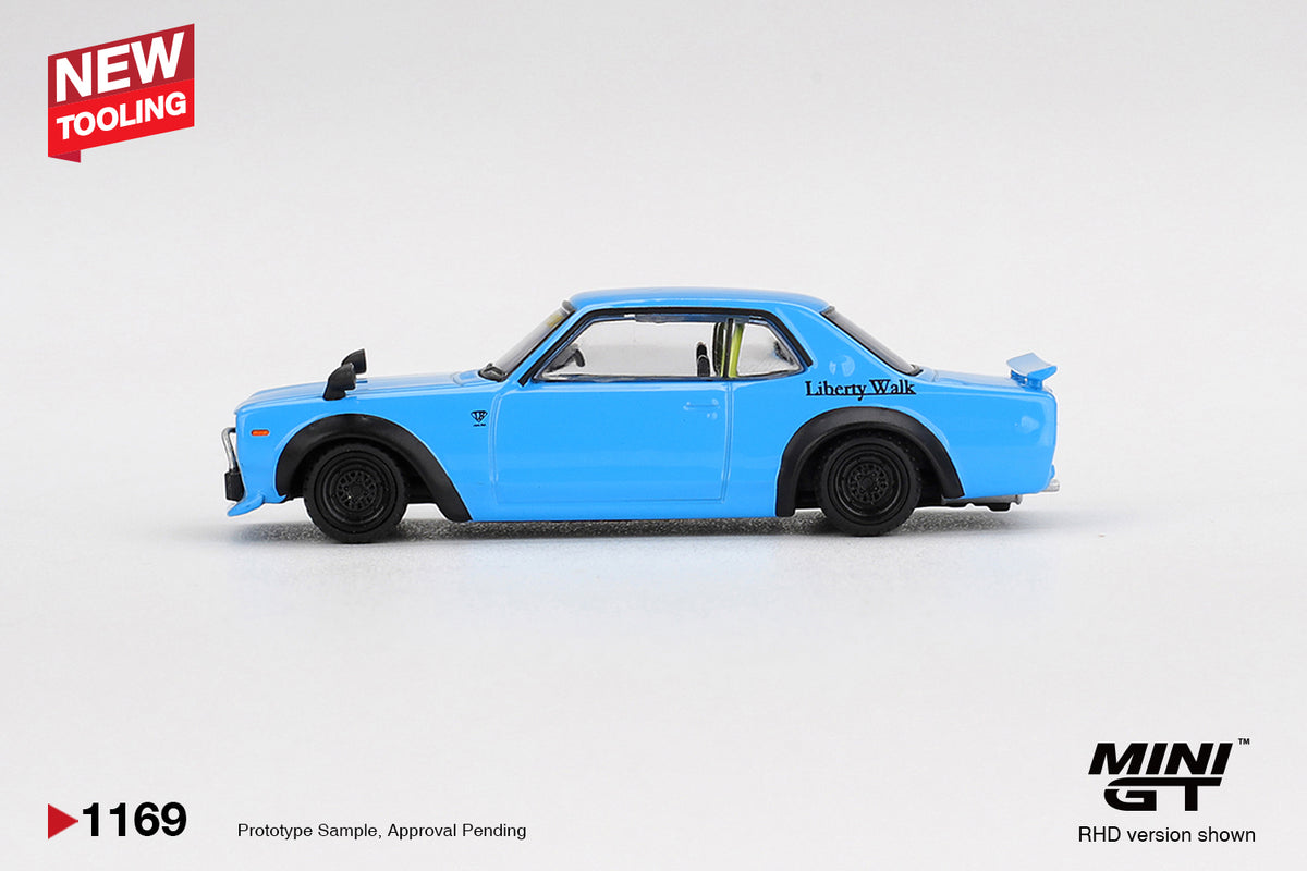 Mini GT 1/64 Nissan LB★Works HAKOSUKA Baby Blue - MGT01169