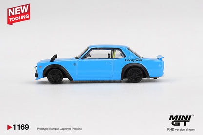Mini GT 1/64 Nissan LB★Works HAKOSUKA Baby Blue - MGT01169