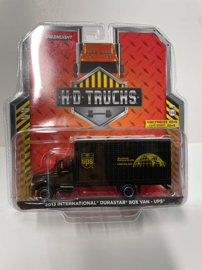 Greenlight 1/64 HD Trucks 2013 International Durastar Box Van UPS Black