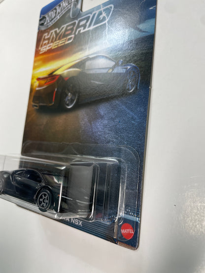 Hot Wheels 1/64 Silver Series Hybrid Speed '17 Acura NSX Black - JCB80 - Damaged Box