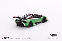 Mini GT 1/64 Lamborghini Huracán GT3 EVO2 Presentation Green