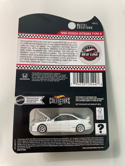 Hot Wheels 1/64 RLC 1995 Honda Integra Type R White