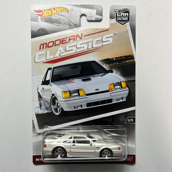 Hot Wheels Car Culture RLC Modern Classics ‘84 Ford Mustang SVO White
