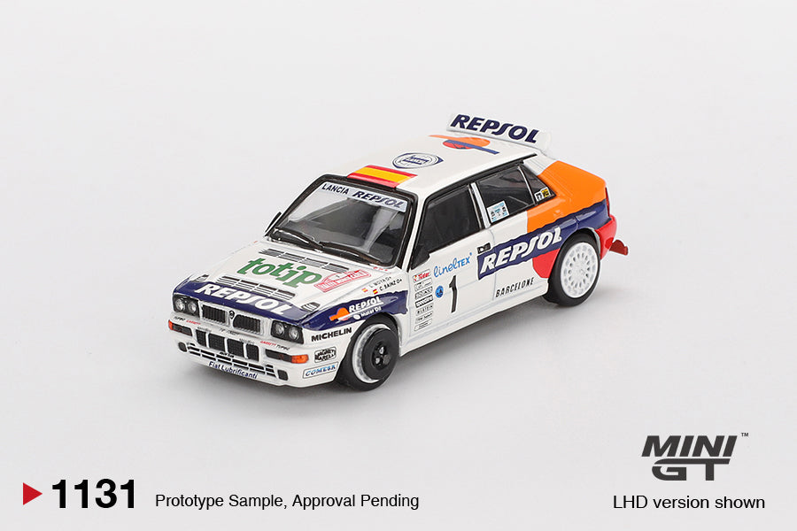 Mini GT 1/64 Lancia Delta HF Integrale Evoluzione #1 1993 Rallye Monte-Carlo White - MGT01131