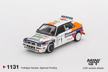 Mini GT 1/64 Lancia Delta HF Integrale Evoluzione #1 1993 Rallye Monte-Carlo White - MGT01131