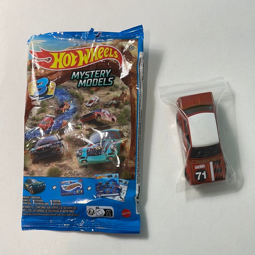 *Loose* Hot Wheels 1/64 Mystery Models ‘71 Datsun 510 Orange