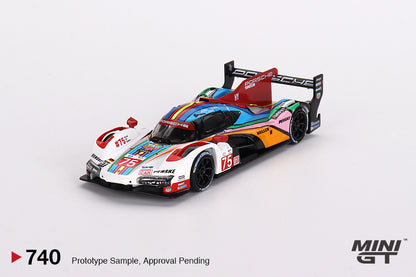 Mini GT 1/64 Porsche 963 #75 2023 24 Hrs of Le Mans Porsche Penske Motorsport White & Red - MGT00740 - Damaged Box