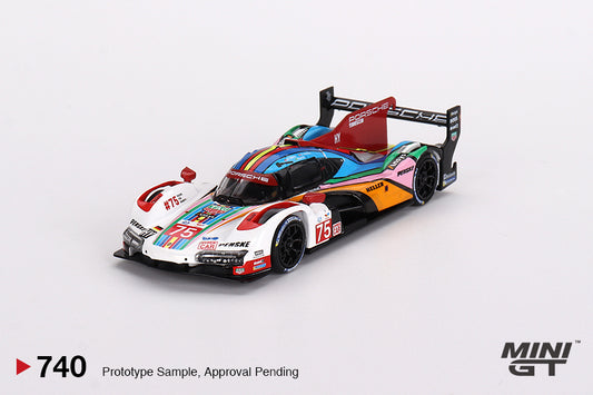 Mini GT 1/64 Porsche 963 #75 2023 24 Hrs of Le Mans Porsche Penske Motorsport White & Red - MGT00740