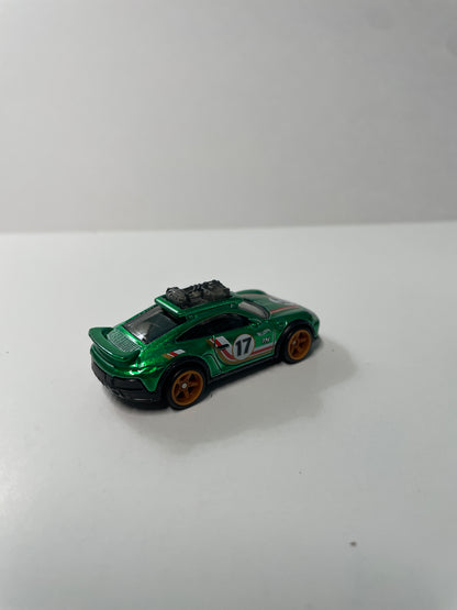 *Loose* Hot Wheels 1/64 Super Treasure Hunt Porsche 911 Rallye Dakar Green
