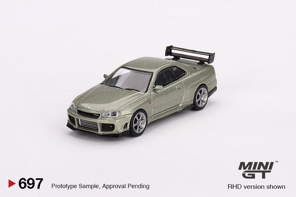 Mini GT 1/64 Nissan Skyline GT-R (R34) Tommykaira R-z Millenium Jade