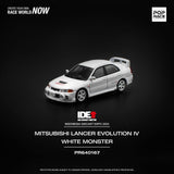 Pop Race 1/64 IDE Mitsubishi Lancer Evolution IV White