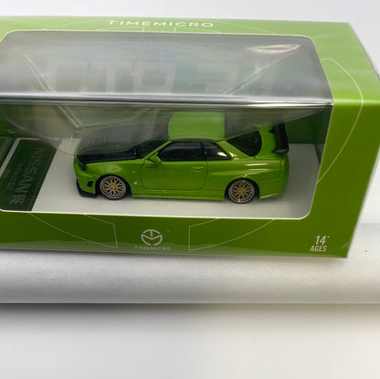 Time Micro 1/64 Nissan Skyline GT-R R34 Green