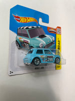 Hot Wheels 1/64 Morris Mini Short Card Blue