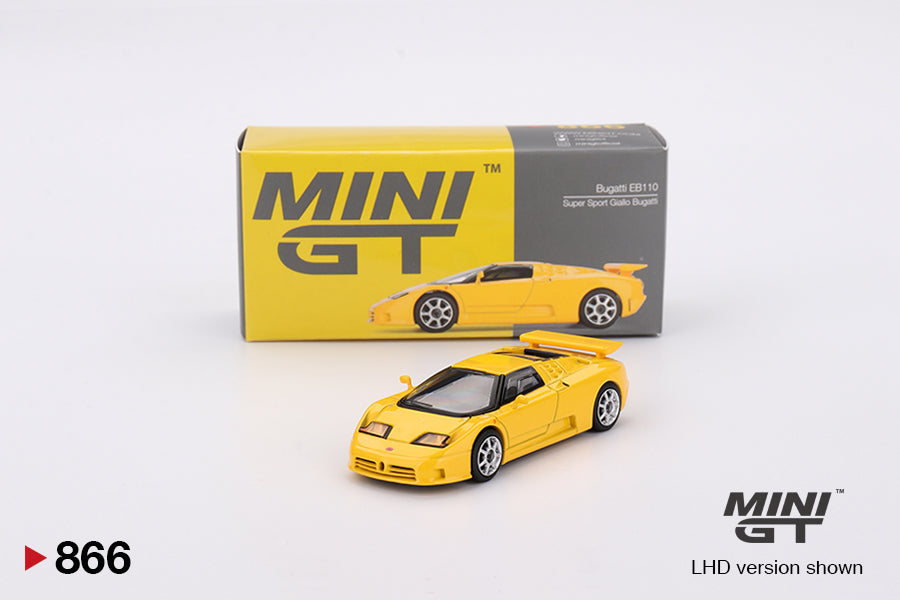 Mini GT 1/64 Bugatti EB110 Super Sport Giallo Bugatti Yellow