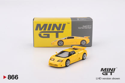 Mini GT 1/64 Bugatti EB110 Super Sport Giallo Bugatti Yellow