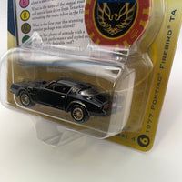 Johnny Lightning 1/64 Trivial Pursuit Classic Edition 1977 Pontiac Firebird TA w/ Poker Chip Black