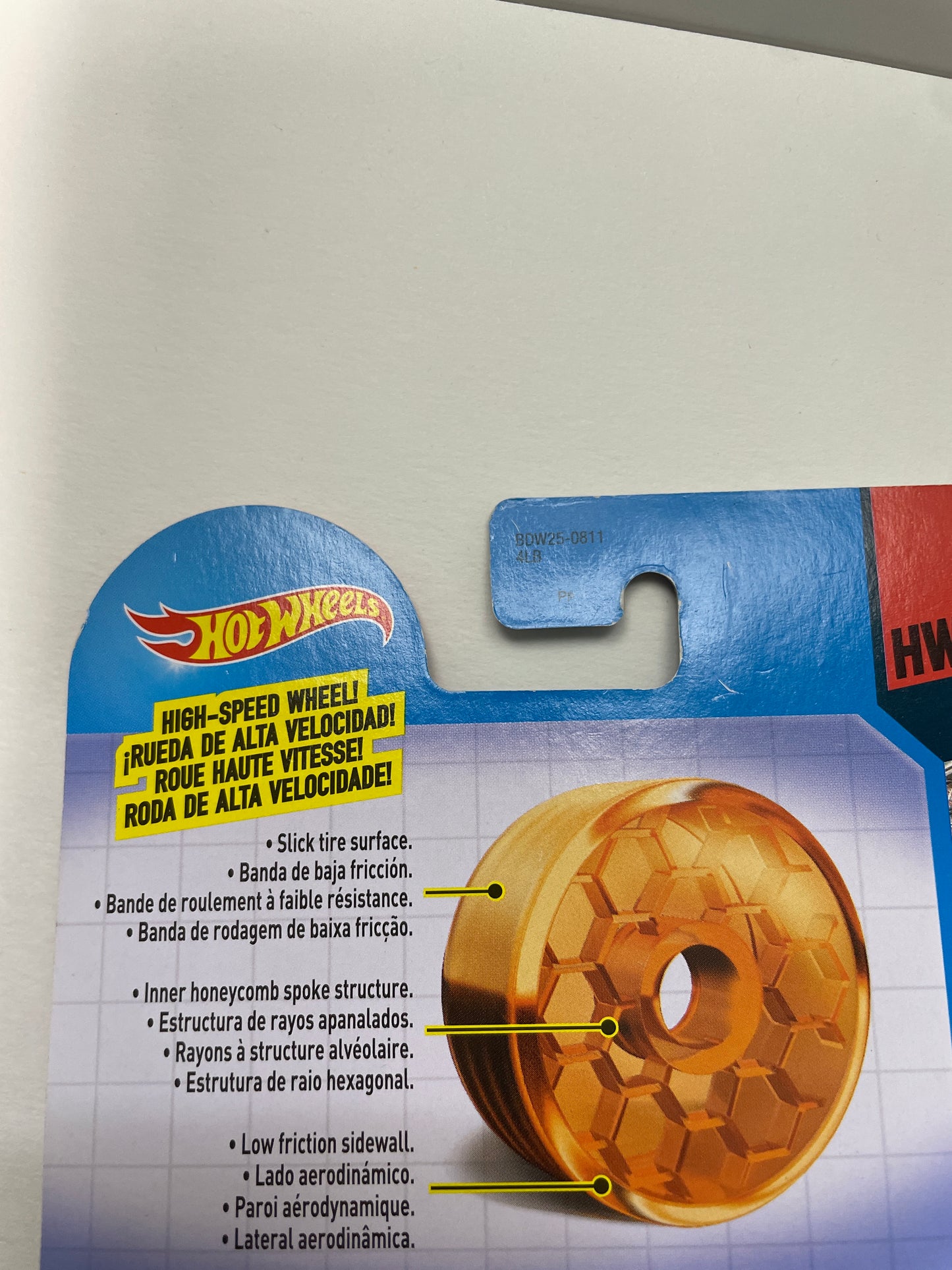 Hot Wheels 1/64 High Speed Wheels Track Stars Ballistik Red BDW25 - Damaged Box