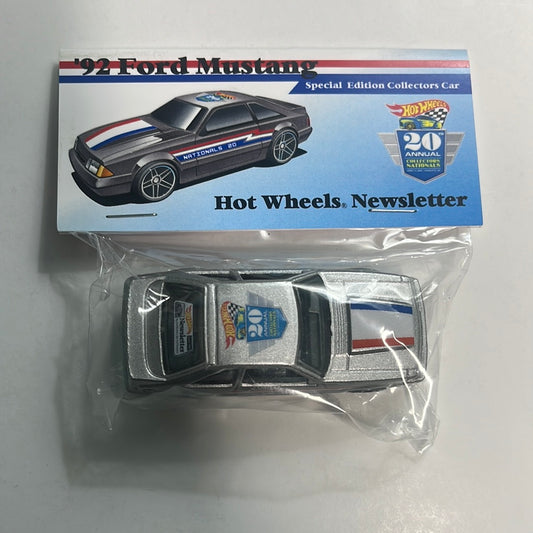 Hot Wheels Convention Newsletter ‘92 Ford Mustang Silver
